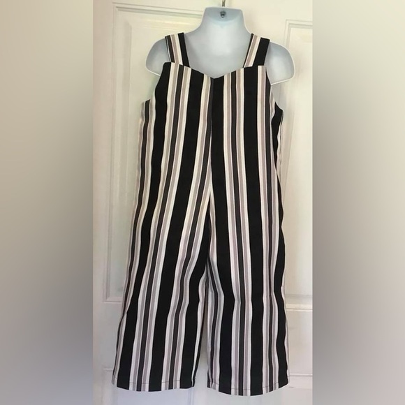 NWOT Size 2 Custom Sewn stripe jumper/Overalls from 1981 vintage pattern - Picture 3 of 6